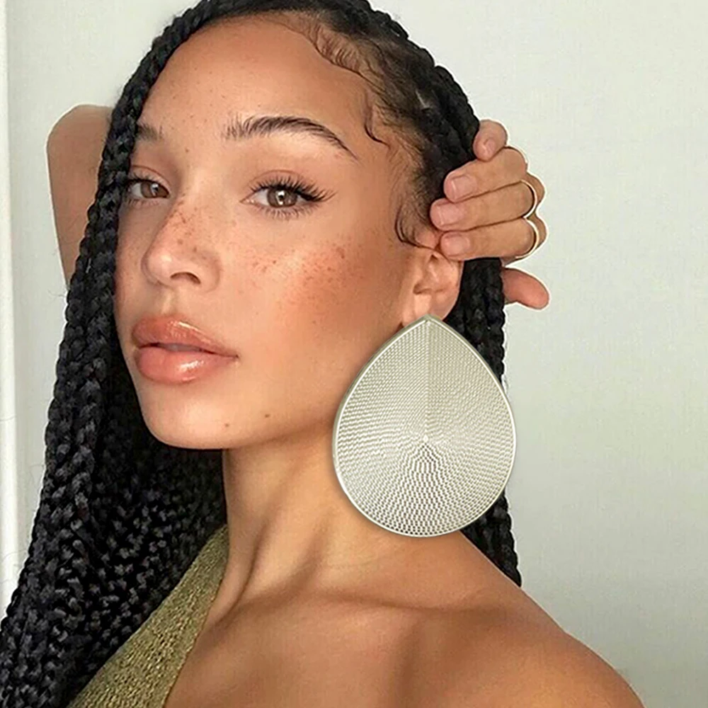 Fine Jewelry Big Round Earrings Stud Big Pendant Dangle Drop Earrings Flower Circle Hoop Earring Wedding Party Gifts