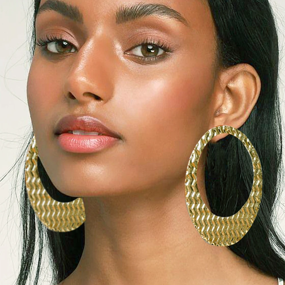 Fine Jewelry Big Round Earrings Stud Big Pendant Dangle Drop Earrings Flower Circle Hoop Earring Wedding Party Gifts