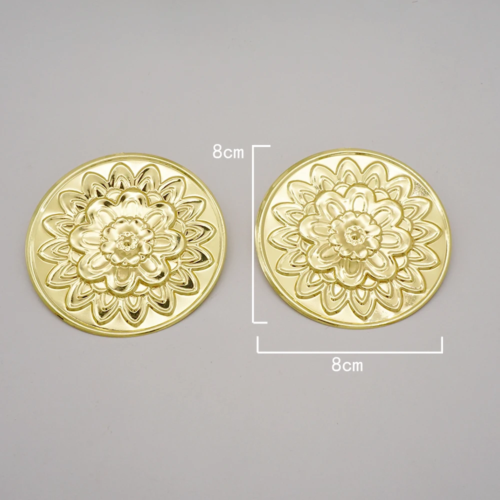 Fine Jewelry Big Round Earrings Stud Big Pendant Dangle Drop Earrings Flower Circle Hoop Earring Wedding Party Gifts