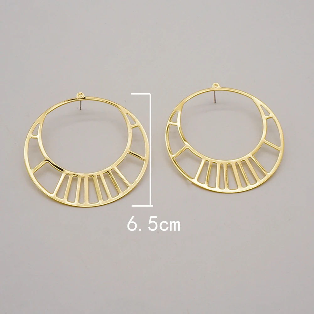 Fine Jewelry Big Round Earrings Stud Big Pendant Dangle Drop Earrings Flower Circle Hoop Earring Wedding Party Gifts
