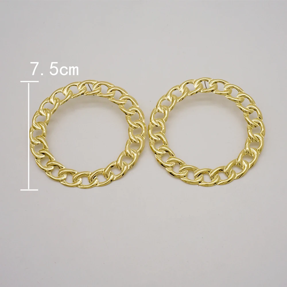 Fine Jewelry Big Round Earrings Stud Big Pendant Dangle Drop Earrings Flower Circle Hoop Earring Wedding Party Gifts
