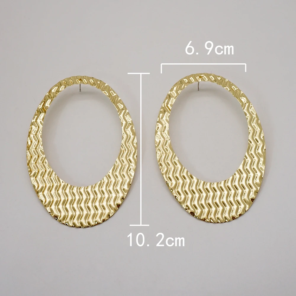 Fine Jewelry Big Round Earrings Stud Big Pendant Dangle Drop Earrings Flower Circle Hoop Earring Wedding Party Gifts