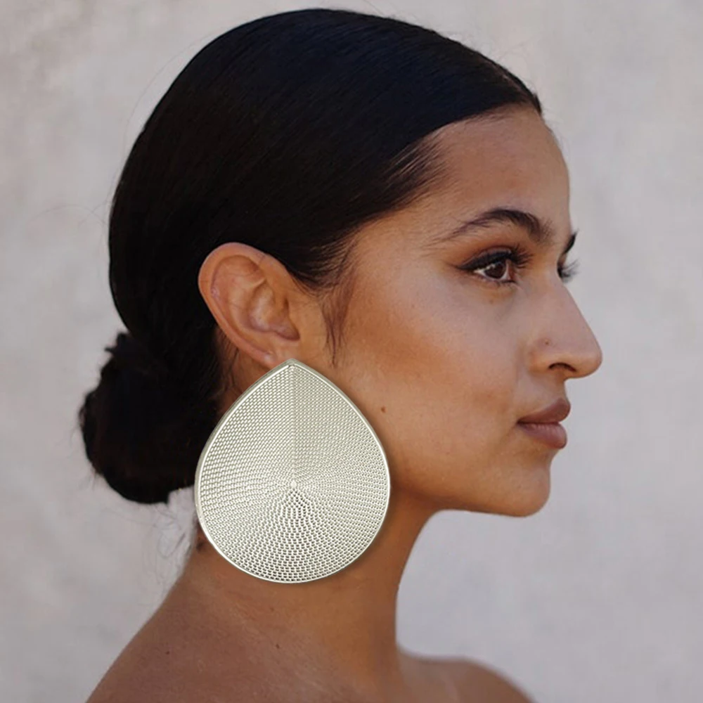 Fine Jewelry Big Round Earrings Stud Big Pendant Dangle Drop Earrings Flower Circle Hoop Earring Wedding Party Gifts