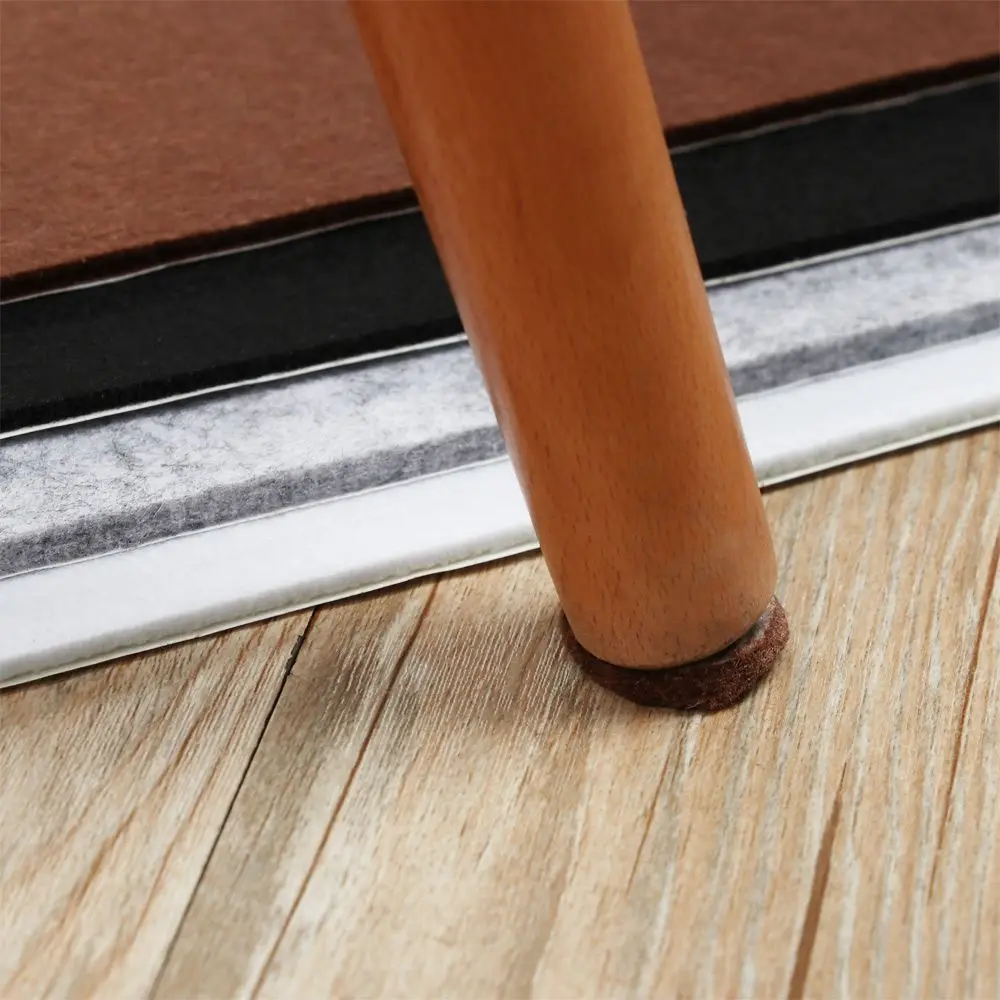 1 Sheet 3/5mm Self Adhesive Furniture Leg Anti Slip Chair Table Mats Felt Pads Anti Scratch Floor Protection DIY Cutting