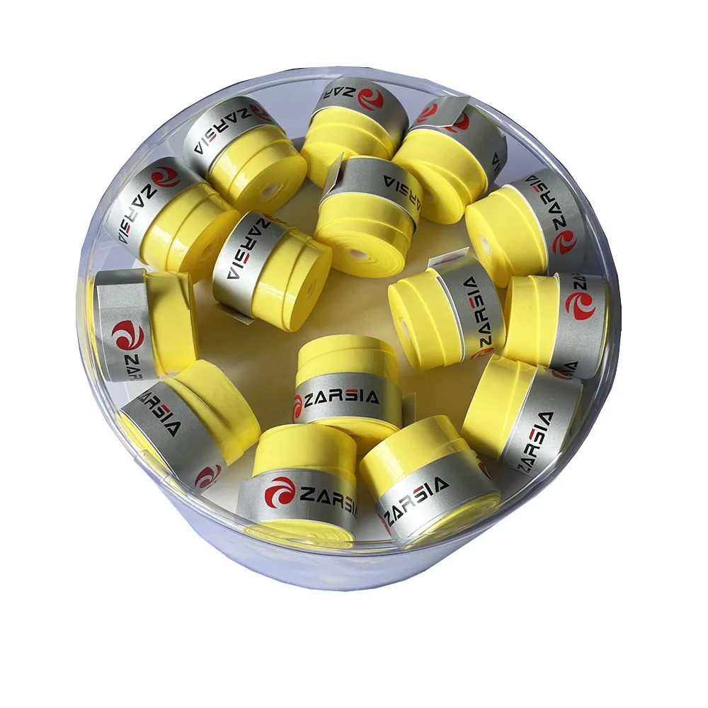 30pcs ZARSIA Soft Thin Sticky Tennis Racket Overgrip Badminton Tenis Racquet Damper Grip Padal Racket Overgrips