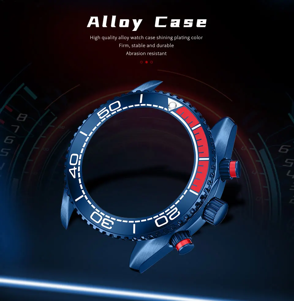 MINI FOCUS Chronograph Quartz Watches for Men Fashion Sport Wristwatch with Auto Date 24-hour Indicator Blue Silicone Strap 0426