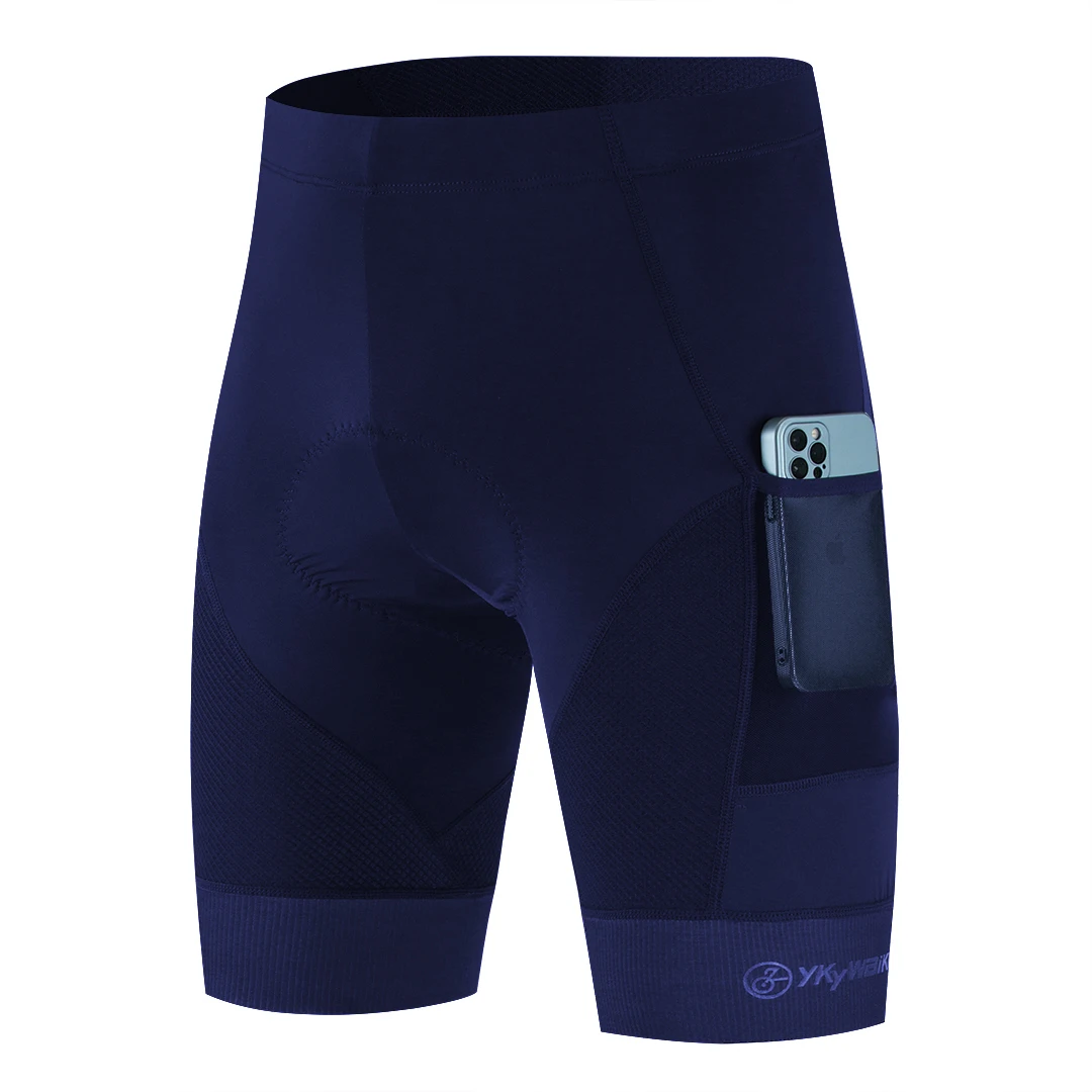 YKYWBIKE Men's Cycling Shorts Padded Pad Shockproof MTB Road Bicycle Short Tights Pants Summer Sport Mountain Bike Riding Shorts