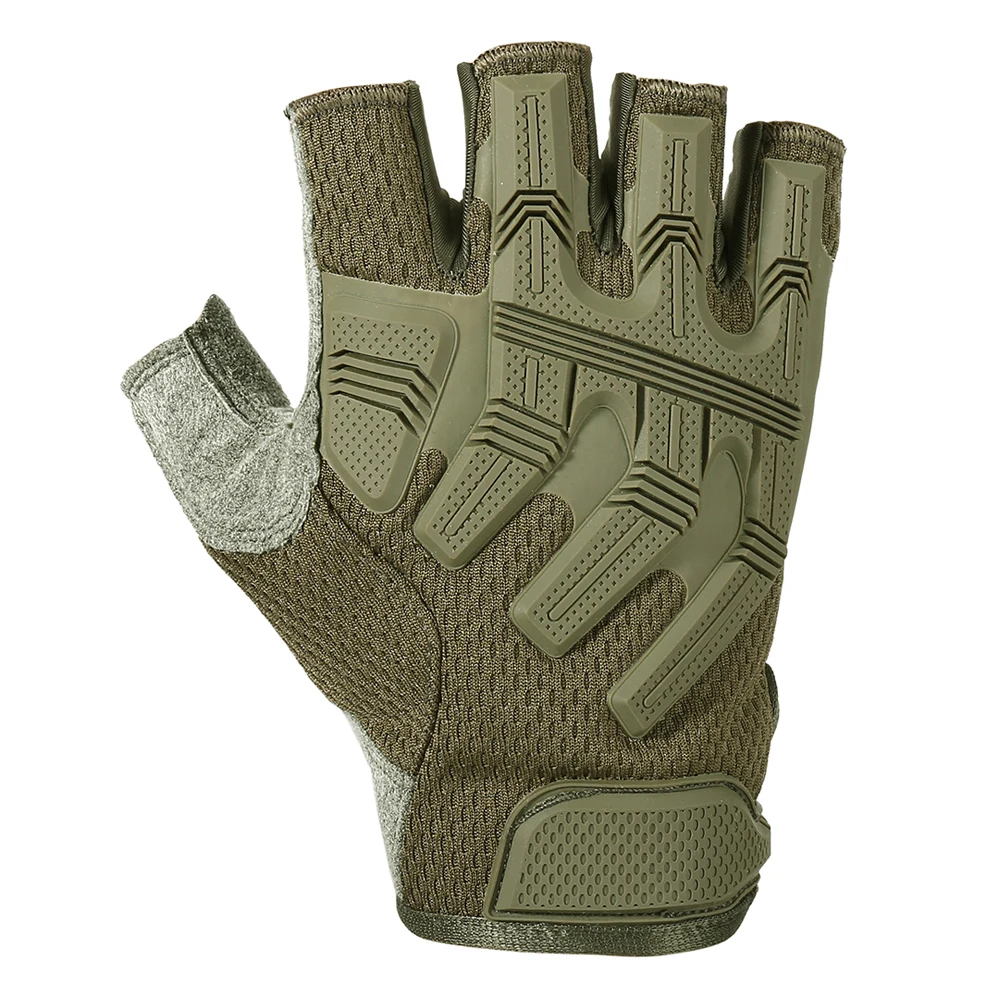 Tactical Fingerless Gloves Sports Airsoft Combat Paintball Shooting Hunting Driving Work Non-slip Anti-sweat Half Finger Men