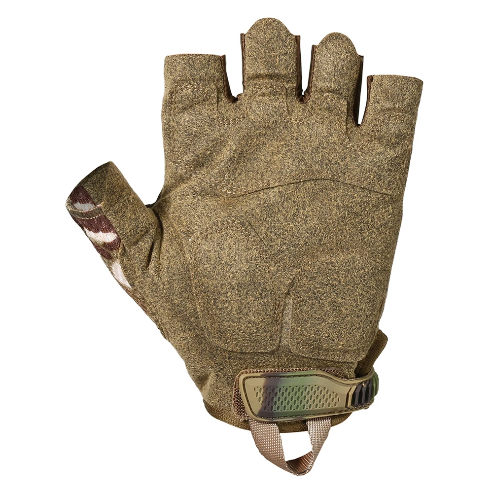 Tactical Fingerless Gloves Sports Airsoft Combat Paintball Shooting Hunting Driving Work Non-slip Anti-sweat Half Finger Men