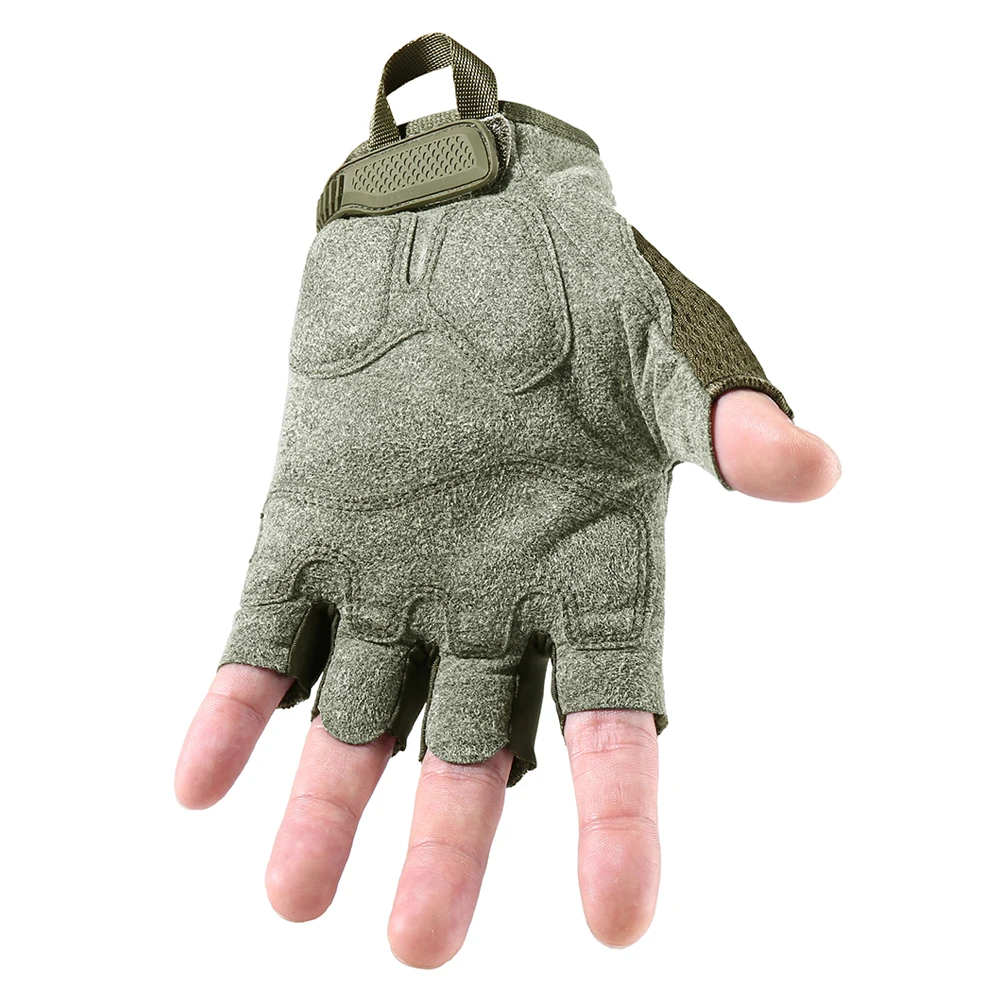 Tactical Fingerless Gloves Sports Airsoft Combat Paintball Shooting Hunting Driving Work Non-slip Anti-sweat Half Finger Men