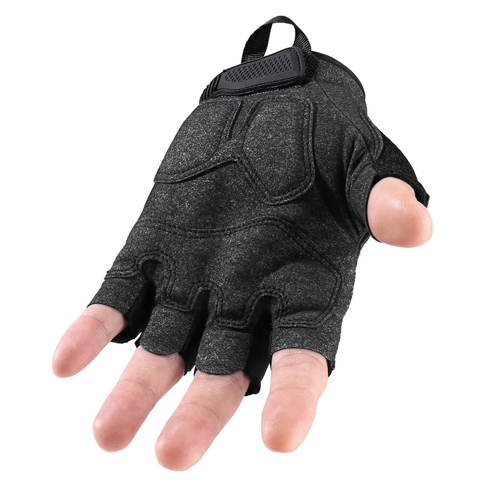 Tactical Fingerless Gloves Sports Airsoft Combat Paintball Shooting Hunting Driving Work Non-slip Anti-sweat Half Finger Men