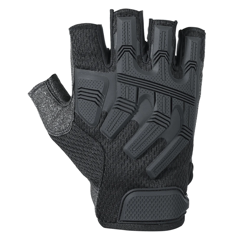 Tactical Fingerless Gloves Sports Airsoft Combat Paintball Shooting Hunting Driving Work Non-slip Anti-sweat Half Finger Men