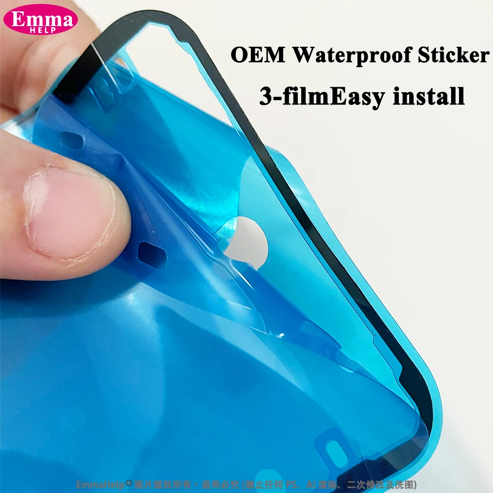 3PCS OEM Waterproof Adhesive Seal Sticker for iPhone 14 13 12 11 X XS 8 Plus 7 LCD Screen Display Frame Glue