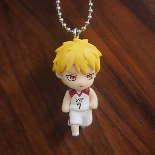 Basketball Anime No Basuke Kuroko Aomine Daiki Atsushi Murasakibara Kise Ryota Takao Kazunari Kawaii PVC Capsule Keychain