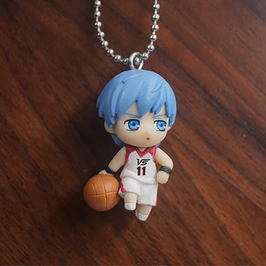 Basketball Anime No Basuke Kuroko Aomine Daiki Atsushi Murasakibara Kise Ryota Takao Kazunari Kawaii PVC Capsule Keychain