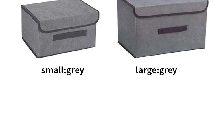 Fold Non Woven Fabric Storage Box Gray Home Supplies Clothing Underwear Sock And Kid Toy Storage Organizer Cosmetics