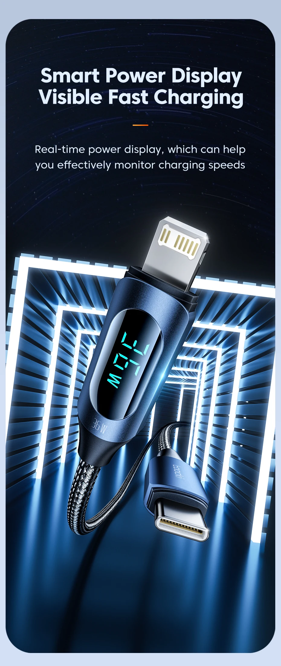 Toocki USB C to Lighting Cable For iPhone 14 13 12 11 Pro Max X Xr 8 7 Plus PD 20W Fast Charger Type C Data Wire Cord  1m 2m