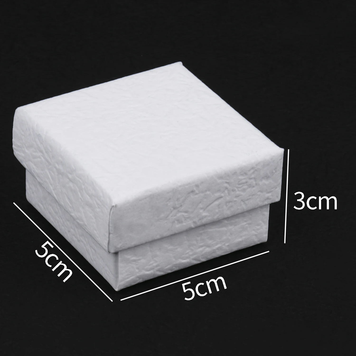 1PC Square Jewelry Organizer Box White Kraft Paper Display Gift Boxes Engagement Ring for Earring Necklace Bracelet Accessories
