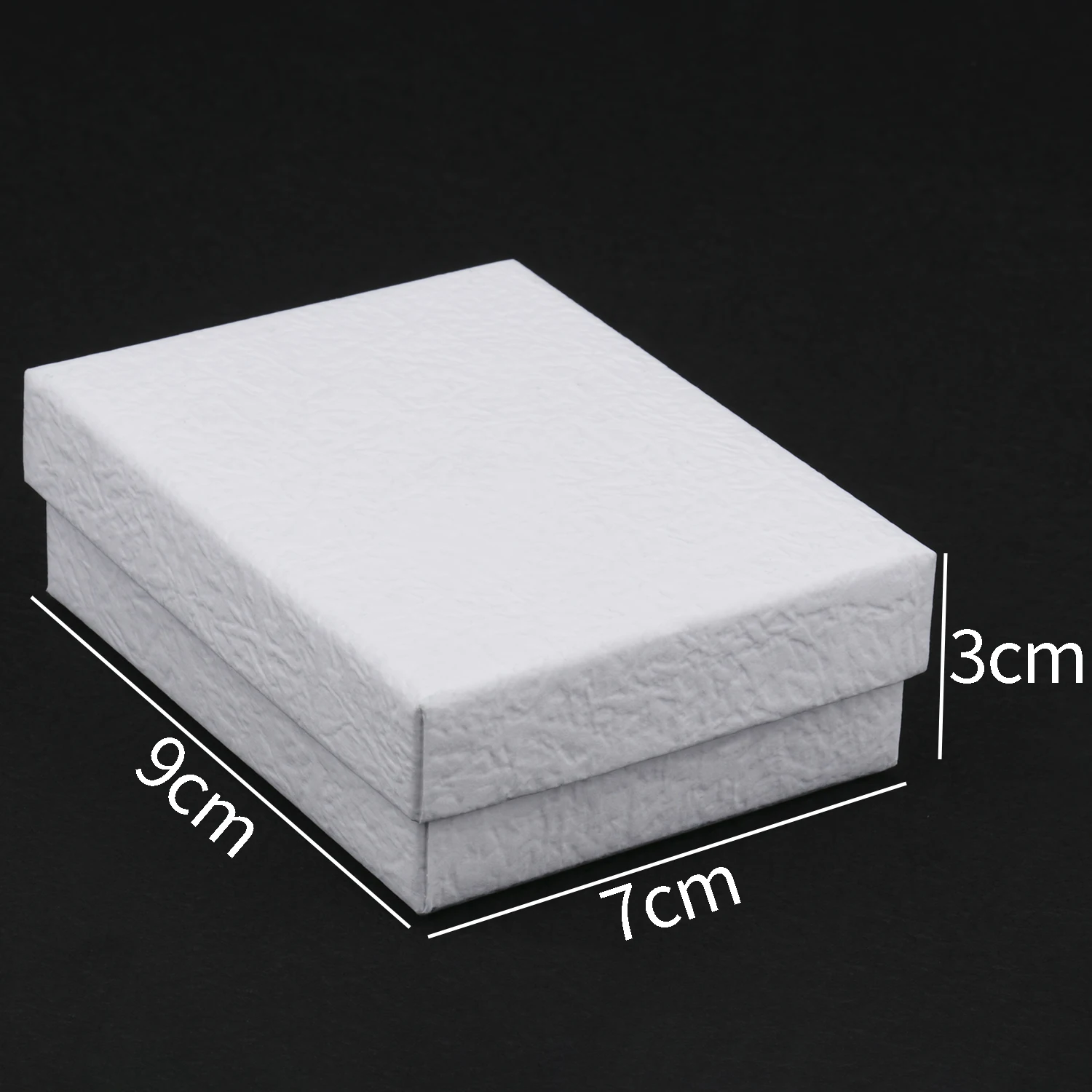 1PC Square Jewelry Organizer Box White Kraft Paper Display Gift Boxes Engagement Ring for Earring Necklace Bracelet Accessories