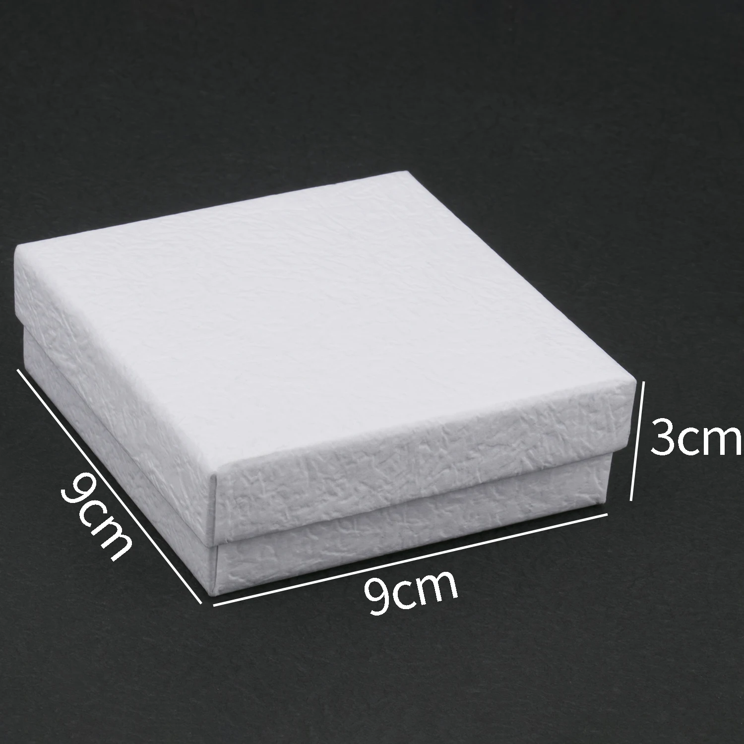 1PC Square Jewelry Organizer Box White Kraft Paper Display Gift Boxes Engagement Ring for Earring Necklace Bracelet Accessories