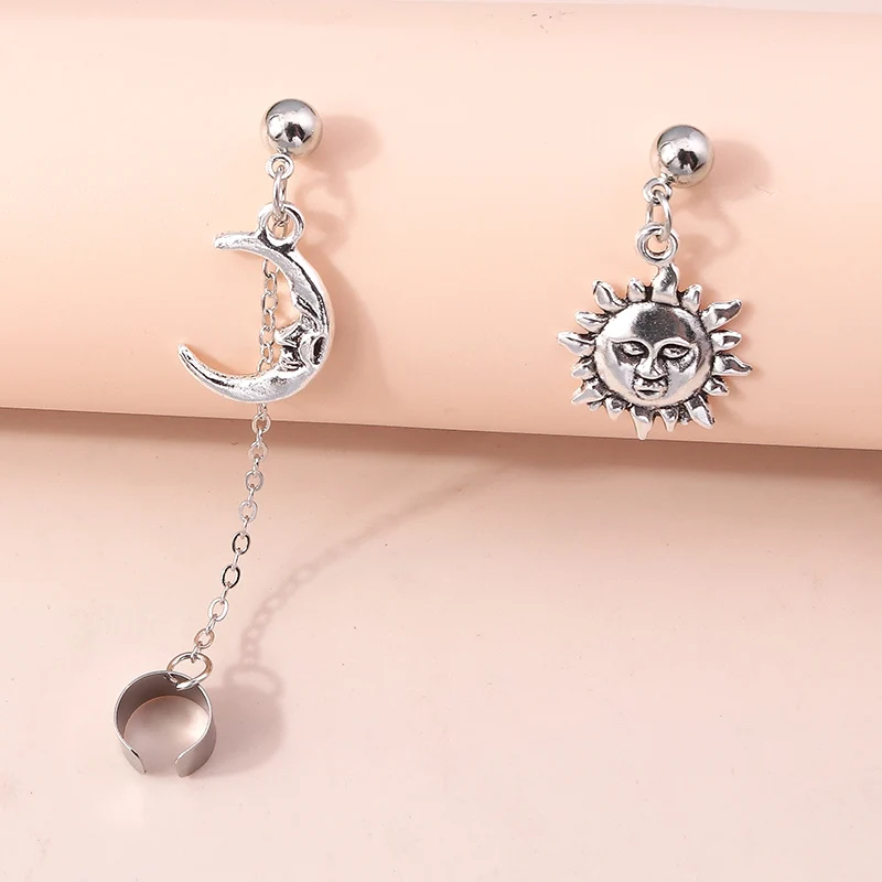 Aihua 1pc Bohemian No Picering Pearls Stone Ear Cuff Wrap Stud Clip Earrings For Women Girl Trendy Earrings Jewelry Bijoux