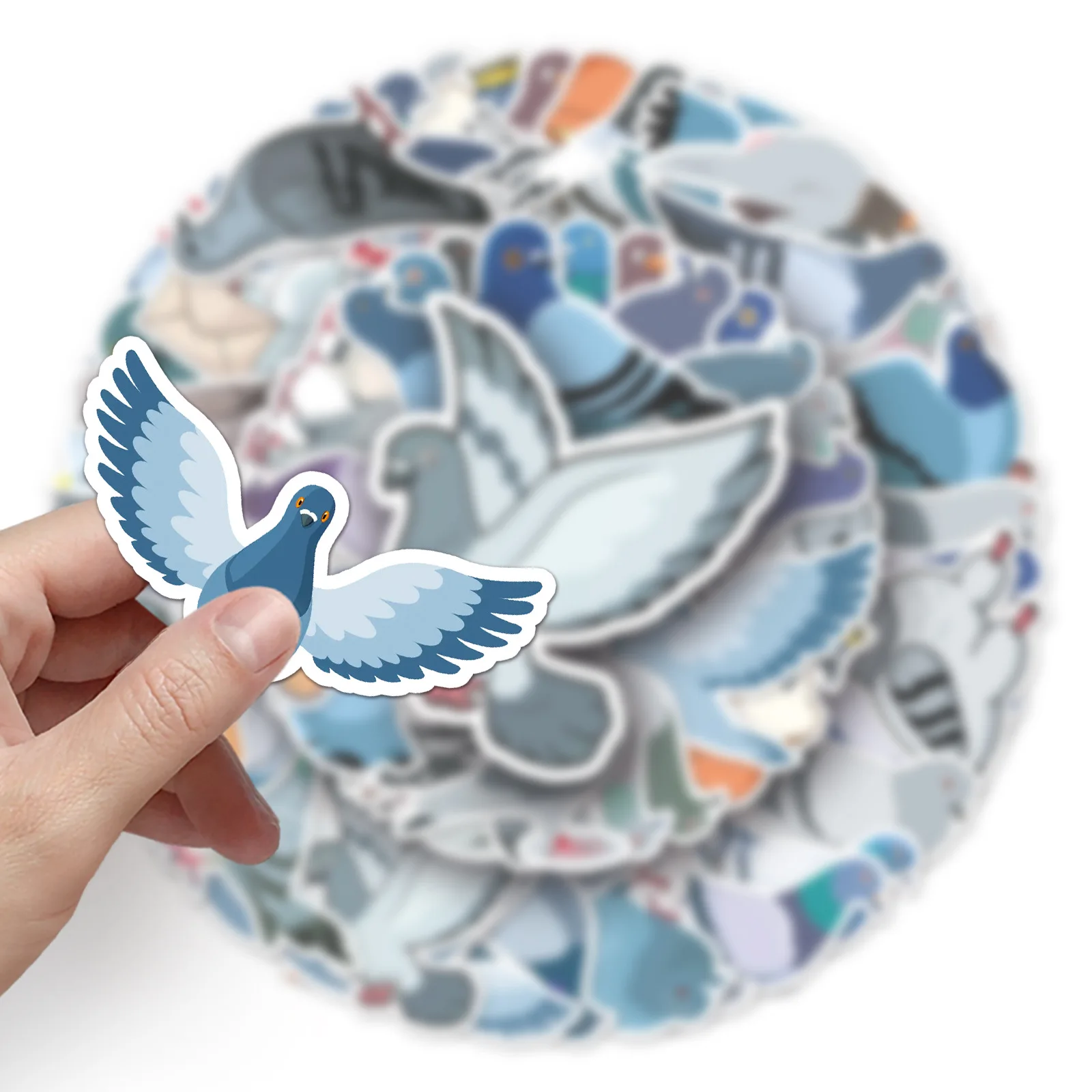 10/30/50pcs Cute Dove Graffiti Stickers Bird Cool Animals DIY Laptop Suitcase Skateboard Guitar Cartoon Sticker Kid Gift Toys