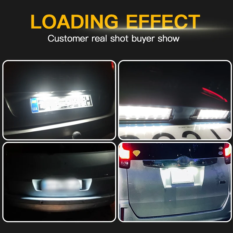 2Pcs LED Number License Plate Light For Toyota Rav4 MK3 XA30 2006 2007 2008 2009 2010 2011 2012 For Lexus SC 430 2002-2005