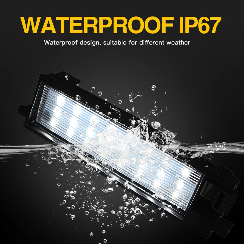 2Pcs LED Number License Plate Light For Toyota Rav4 MK3 XA30 2006 2007 2008 2009 2010 2011 2012 For Lexus SC 430 2002-2005