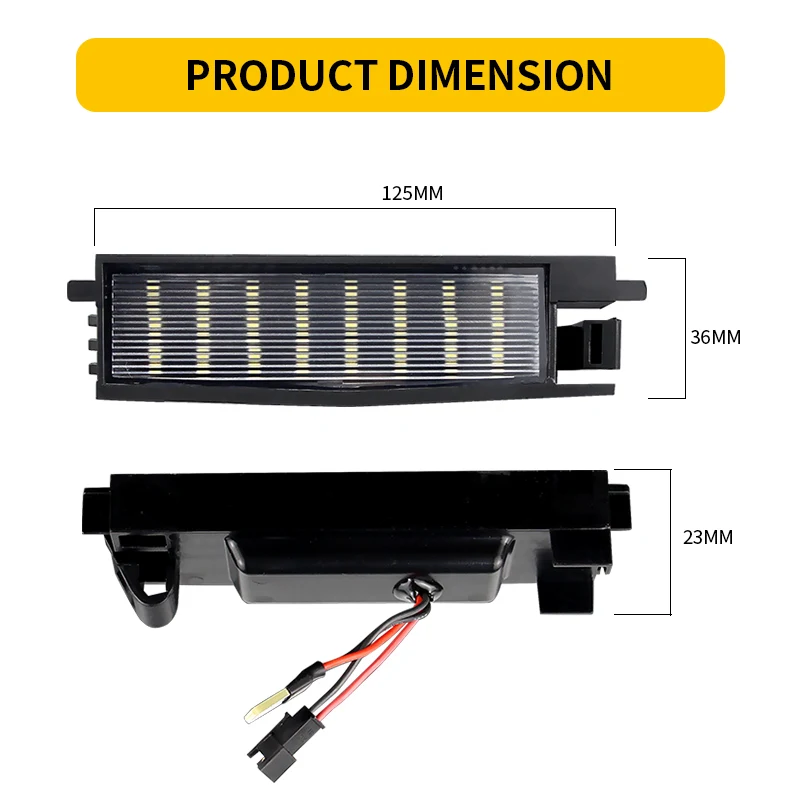 2Pcs LED Number License Plate Light For Toyota Rav4 MK3 XA30 2006 2007 2008 2009 2010 2011 2012 For Lexus SC 430 2002-2005