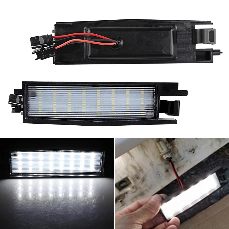 2Pcs LED Number License Plate Light For Toyota Rav4 MK3 XA30 2006 2007 2008 2009 2010 2011 2012 For Lexus SC 430 2002-2005