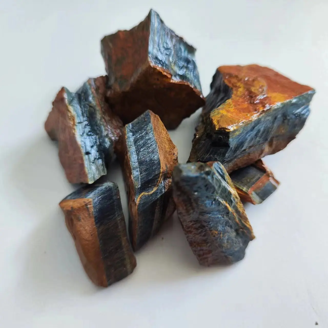 Natural Blue Tiger‘s Eye Stone Unleash the Healing Power within Reiki Healing Home Decoration Stone Mineral Specimens Crystal