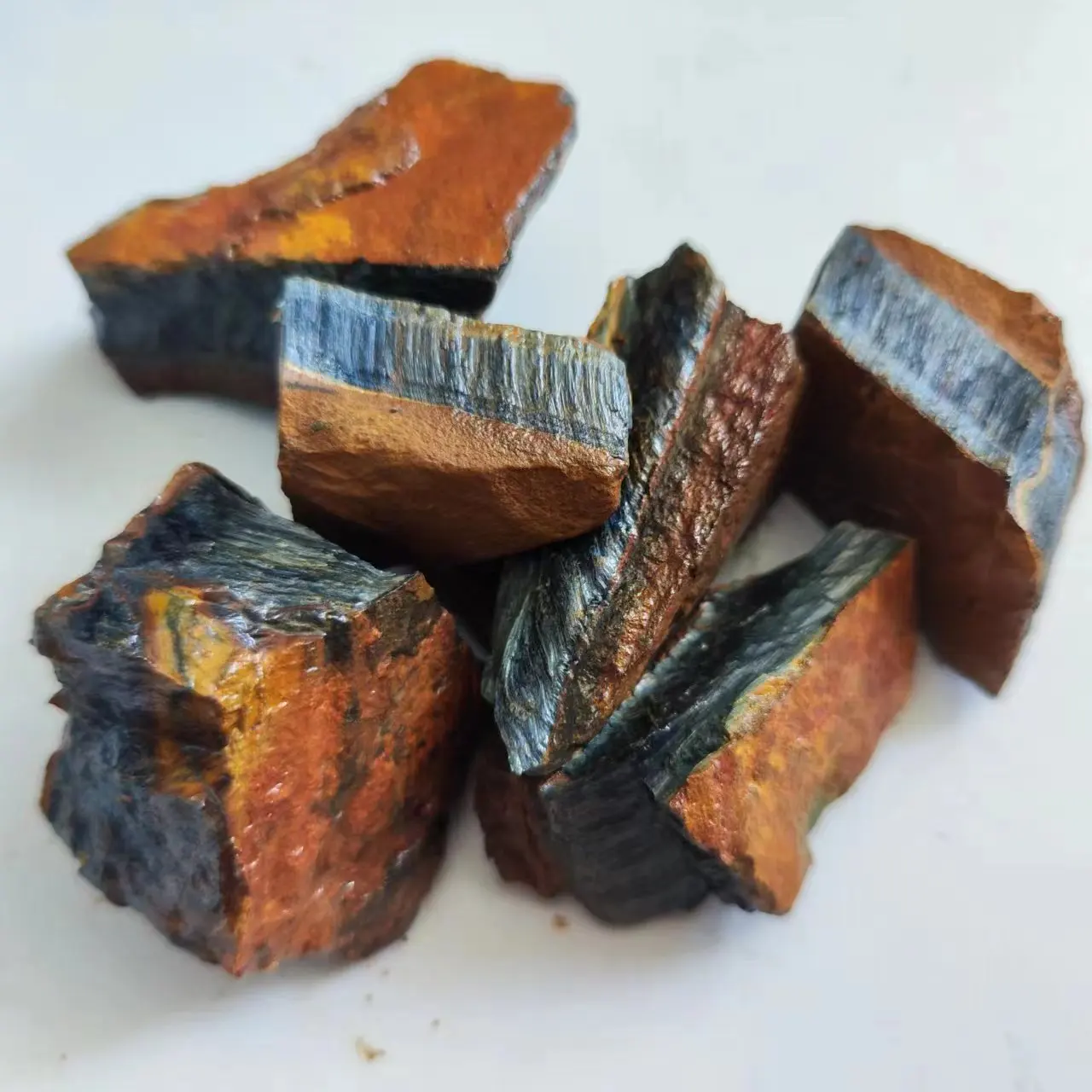 Natural Blue Tiger‘s Eye Stone Unleash the Healing Power within Reiki Healing Home Decoration Stone Mineral Specimens Crystal
