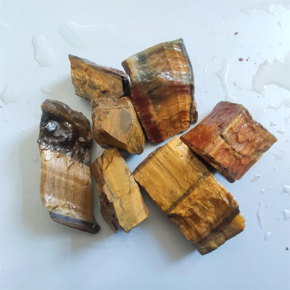 Natural Blue Tiger‘s Eye Stone Unleash the Healing Power within Reiki Healing Home Decoration Stone Mineral Specimens Crystal