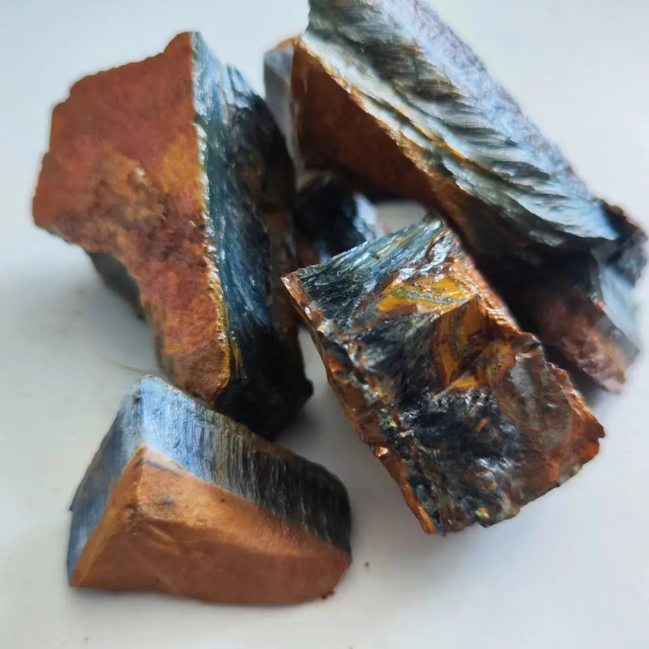 Natural Blue Tiger‘s Eye Stone Unleash the Healing Power within Reiki Healing Home Decoration Stone Mineral Specimens Crystal