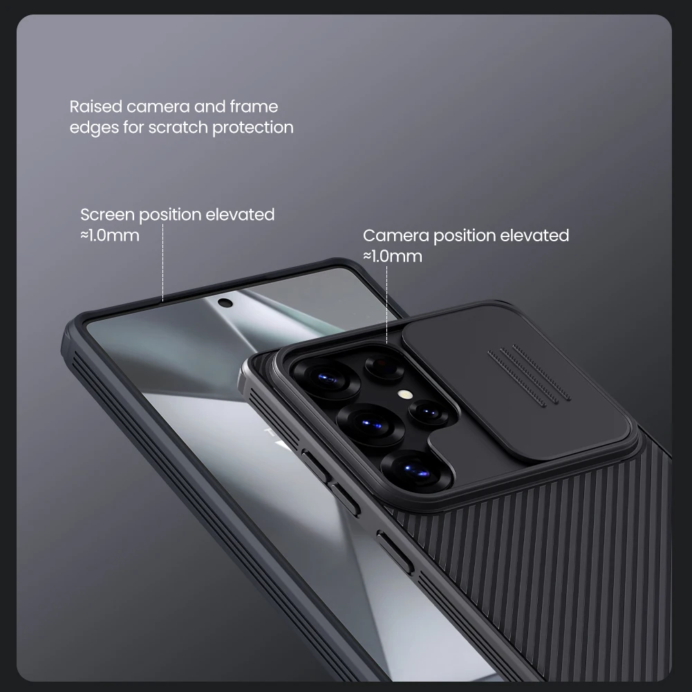 Nillkin for Samsung Galaxy S26 Ultra S26 FE S26 Plus S25 Ultra S24 Ultra S23Ultra with Slide Camera Cover Protector Phone  Case