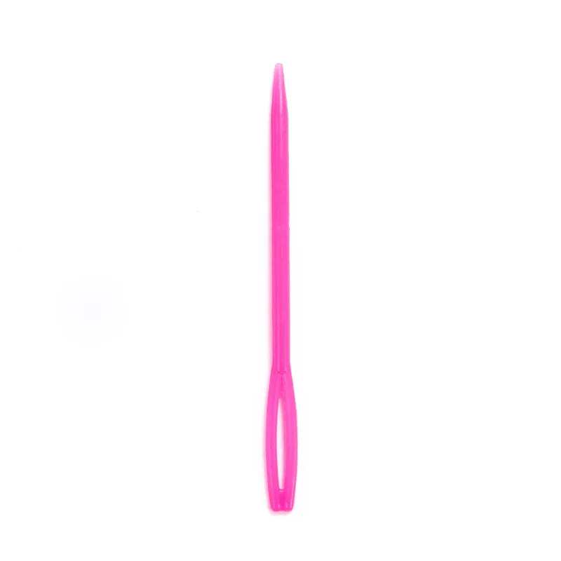 20pcs Mixed Color 5.5/7/9cm Plastic Knitting Needles Crochet Hooks Wool Yarn Needle Children DIY Sweater Weaving Tools Accessory
