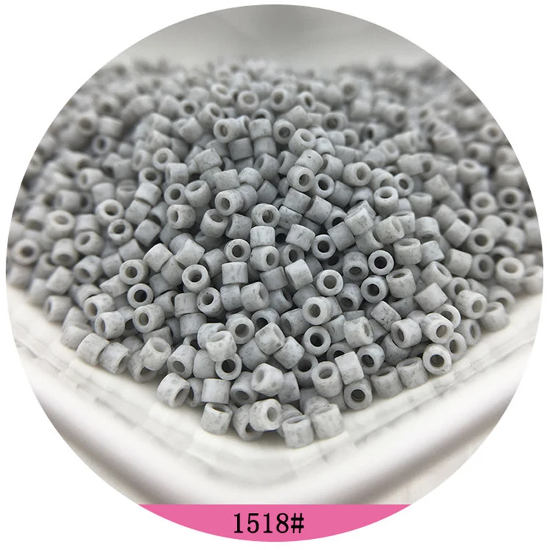365pcs 2mm Japanese Matte Frosted Color Tubular Glass Beads 10/0 Loose Spacer Seed Beads for Jewelry Making DIY Charms Sewing