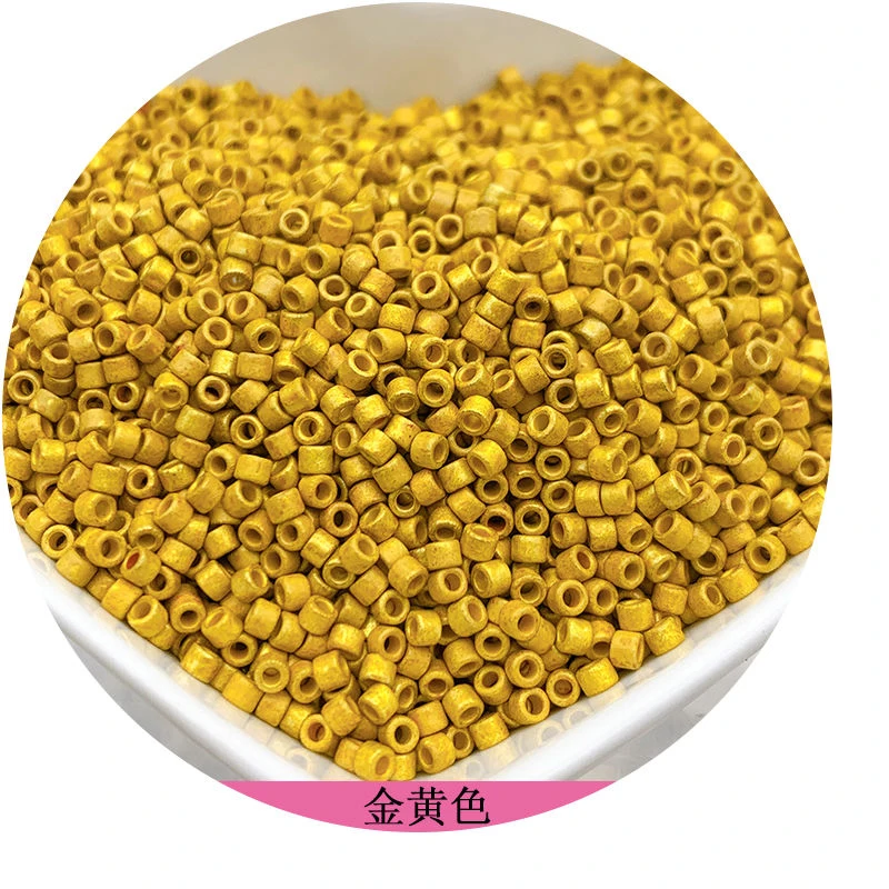365pcs 2mm Japanese Matte Frosted Color Tubular Glass Beads 10/0 Loose Spacer Seed Beads for Jewelry Making DIY Charms Sewing