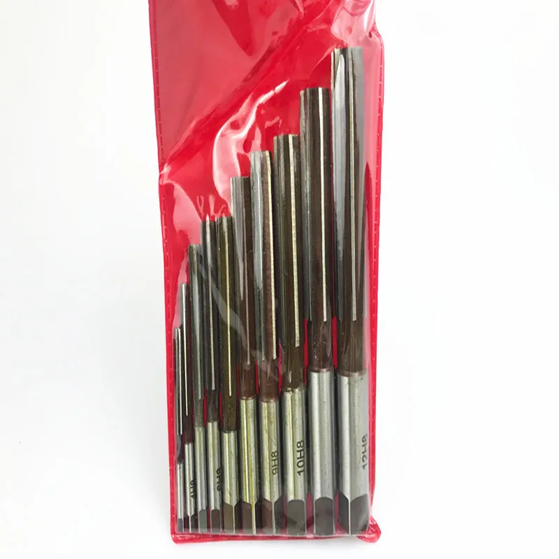 9Sicr H7/H8 Manual Reamer 2.0~40mm, Used for Deburring and Manual Reaming of Cast Iron, Carbon Steel, and Non-Ferrous Metals