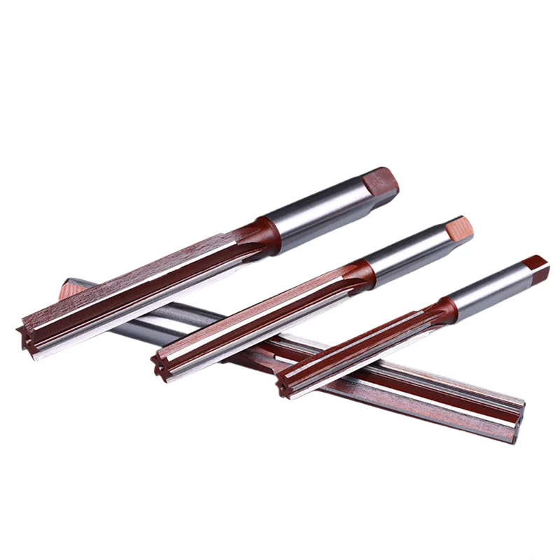9Sicr H7/H8 Manual Reamer 2.0~40mm, Used for Deburring and Manual Reaming of Cast Iron, Carbon Steel, and Non-Ferrous Metals