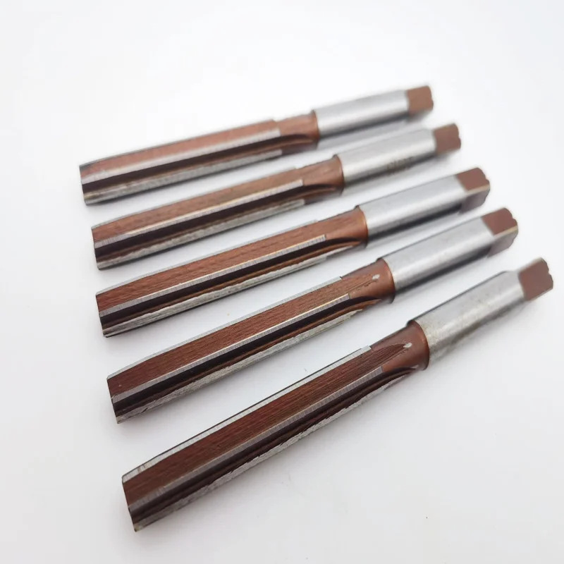 9Sicr H7/H8 Manual Reamer 2.0~40mm, Used for Deburring and Manual Reaming of Cast Iron, Carbon Steel, and Non-Ferrous Metals