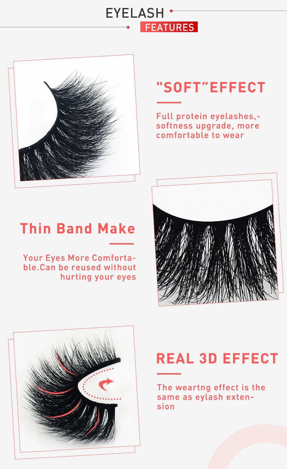 5Pairs 3D Mink Wholesale Eyelashes Lashes Handmade Fluffy Dramatic Lashes Cruelty Free False Eyelashes Makeup Lashes