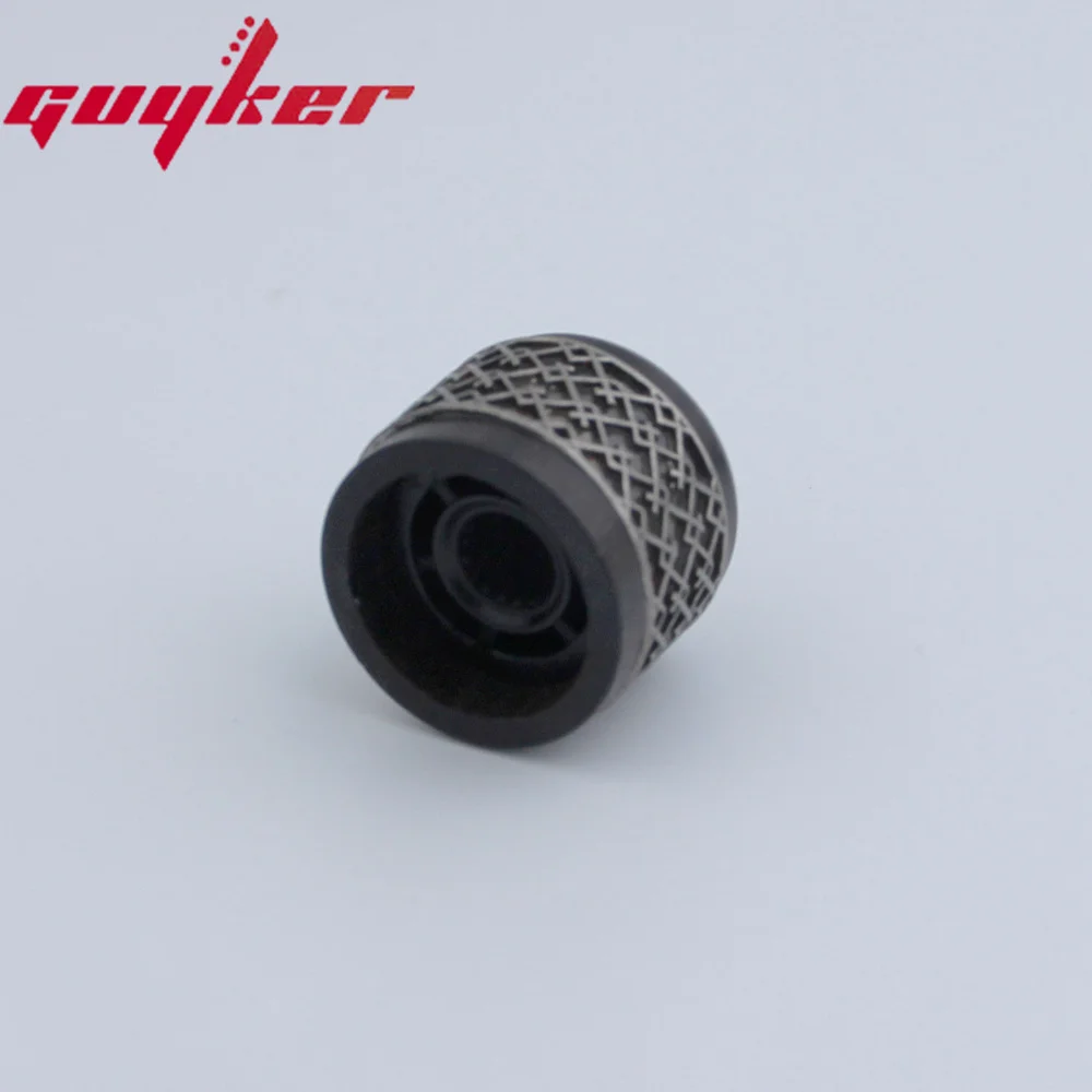 1 Pcs Red Sandalwood/Ebony Potentiometer Knob Antique Silver or Gold Window Decorations Around Potentimeter Knob Guitar Bass