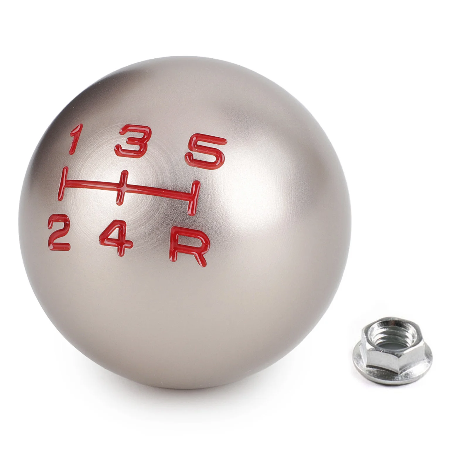 Universal Real Carbon Fiber Car Gear Shift Knob Head Shifter Aluminum Round Ball Shape M8x1.25 M10x1.25 /x1.5 Shift Lever Knob