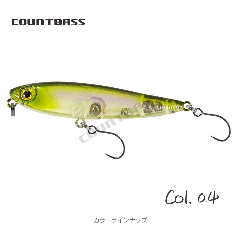 COUNTBASS Wobbler Topwater 55mm 2-3/16" 3g 1/8 oz. Floating Lure Pencil Plug Angler's Fishing Lures La Peche Au Leurre Hardbaits