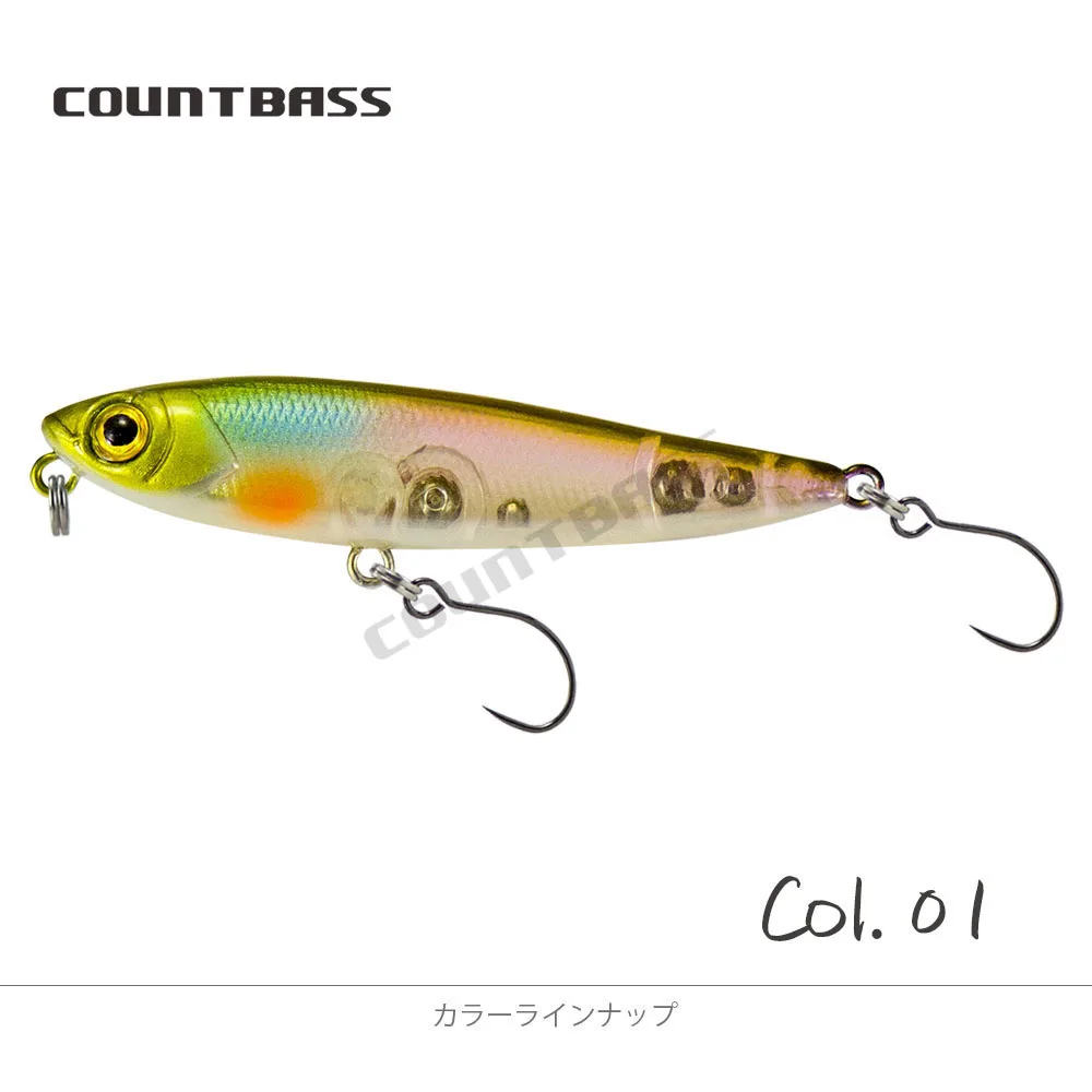 COUNTBASS Wobbler Topwater 55mm 2-3/16" 3g 1/8 oz. Floating Lure Pencil Plug Angler's Fishing Lures La Peche Au Leurre Hardbaits