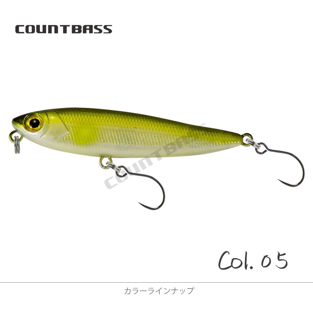 COUNTBASS Wobbler Topwater 55mm 2-3/16" 3g 1/8 oz. Floating Lure Pencil Plug Angler's Fishing Lures La Peche Au Leurre Hardbaits