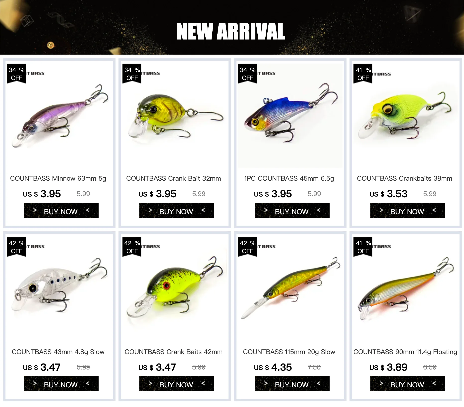 COUNTBASS Wobbler Topwater 55mm 2-3/16" 3g 1/8 oz. Floating Lure Pencil Plug Angler's Fishing Lures La Peche Au Leurre Hardbaits