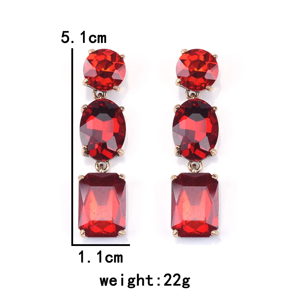 African Style Champagne Purple Crystal Big Earrings Women Women Indian Ethnic Vintage Statement Large Dangle Earrings Jewelry
