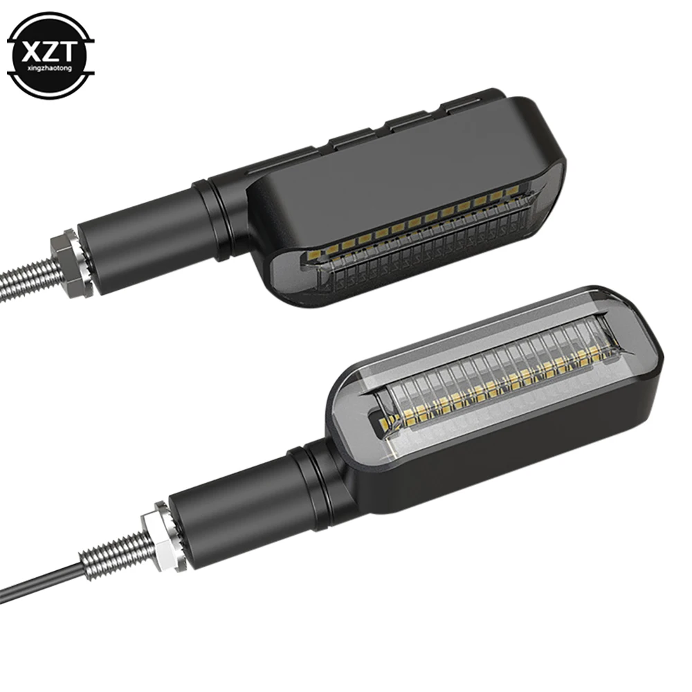 2pcs New Universal Motorcycle 12V Daytime Running Lights Water Warning Lights LED Turn Signals Motorcycle Accessories